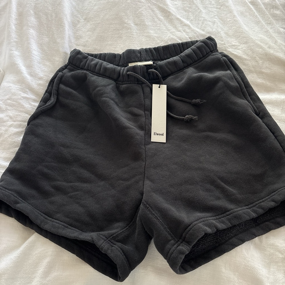Elwood Black Fleece Shorts